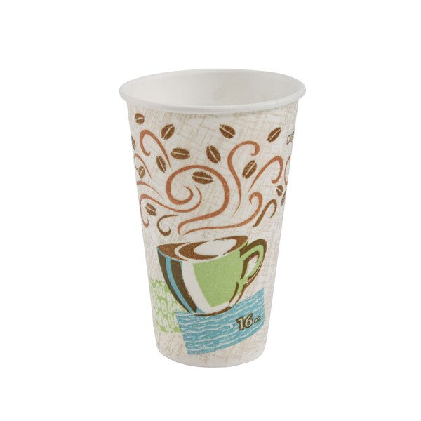 Perfect Touch Perfectouch 16 oz. Insulated Paper Hot Cup Coffee Dreams, PK1000 5356CD - main